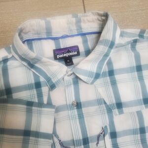 Patagonia Sun Stretch Shirt Mens XL UPF Short Sleeve Fishing Lightweight 